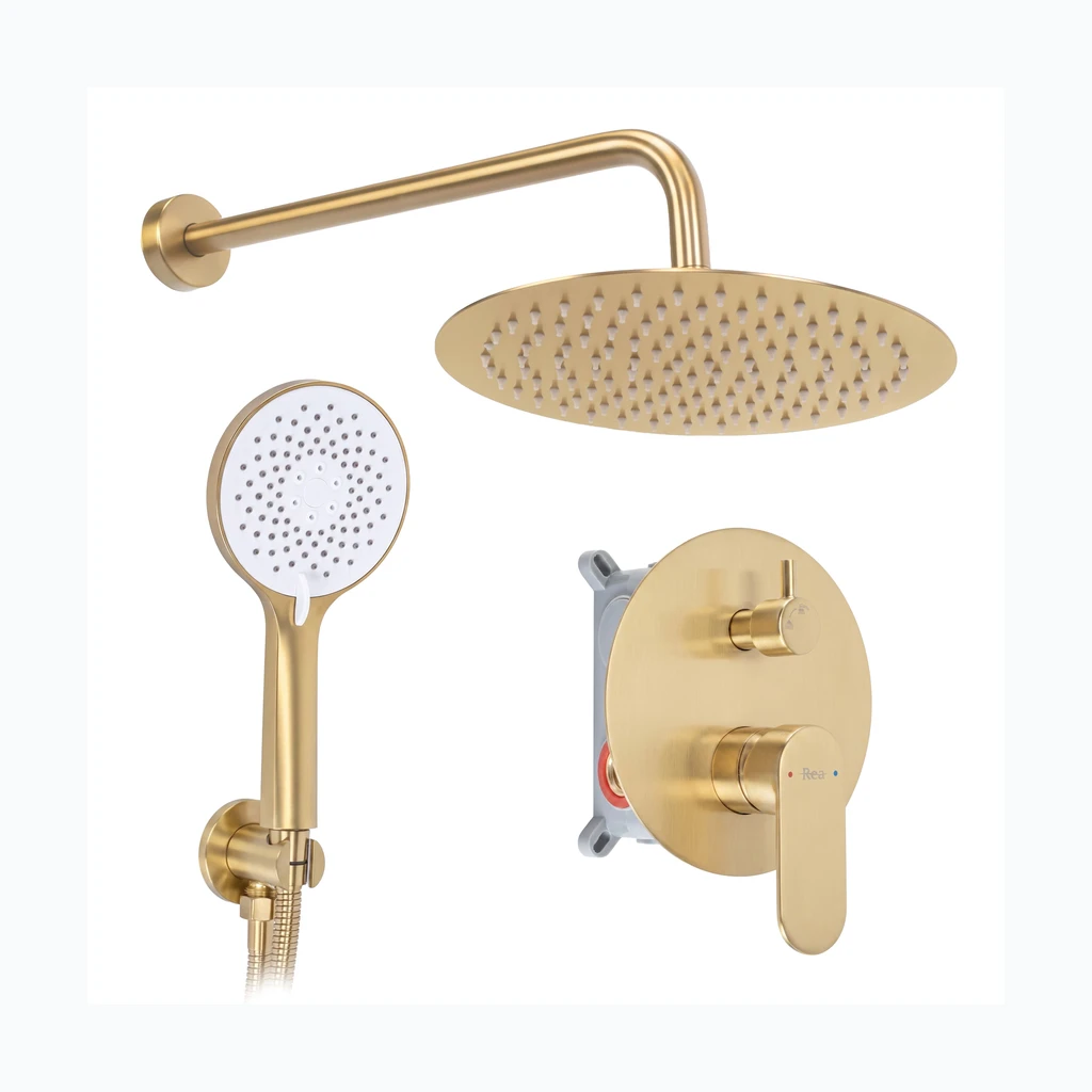 Rea Drop varjatud dušikomplekt Brush Copper + BOX (REA-P9671)