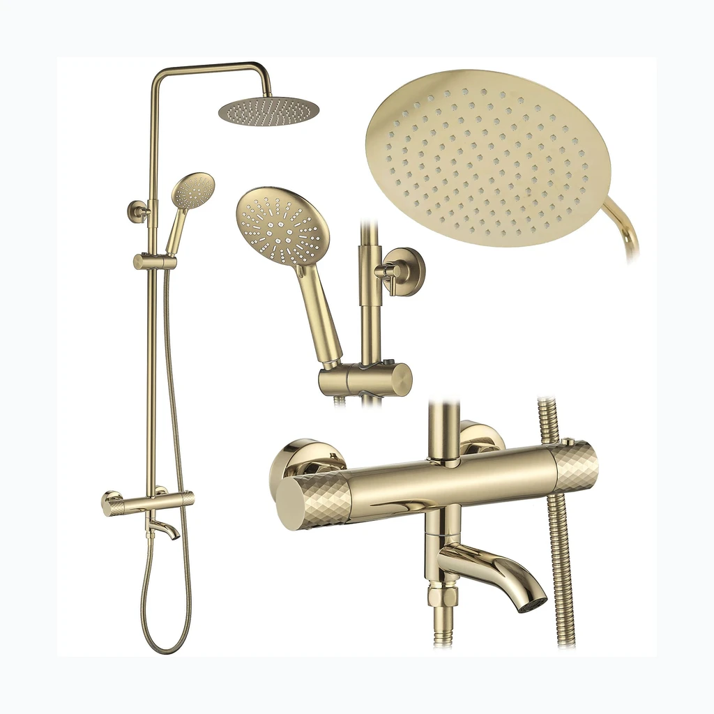 Rea Lungo Diamond Gold'i dušikomplekt koos termostaadiga (REA-P5960)