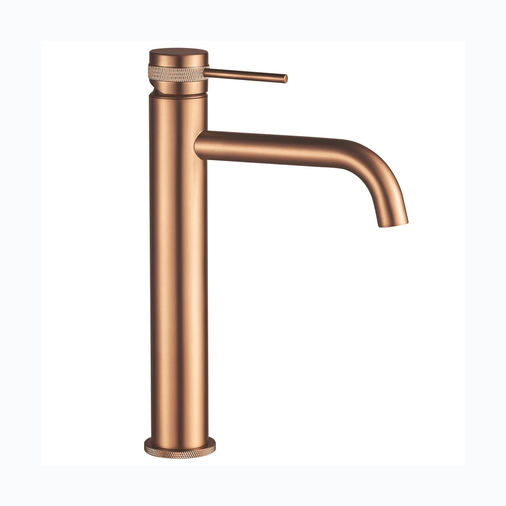 REA Lungo Grip valamu kraan Copper harjatud kõrge (REA-B8988)