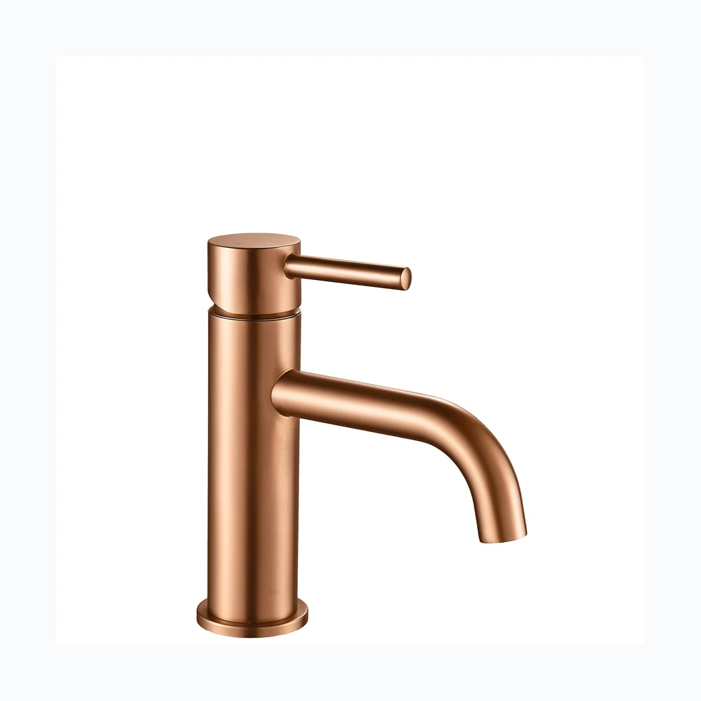 REA LUNGO Смеситель для раковины Copper Brushed Low (REA-B1112)