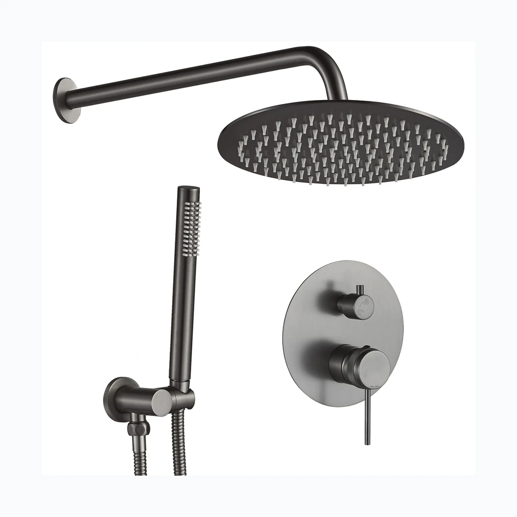 Rea Lungo varjatud dušikomplekt Must + BOX (REA-P8958)