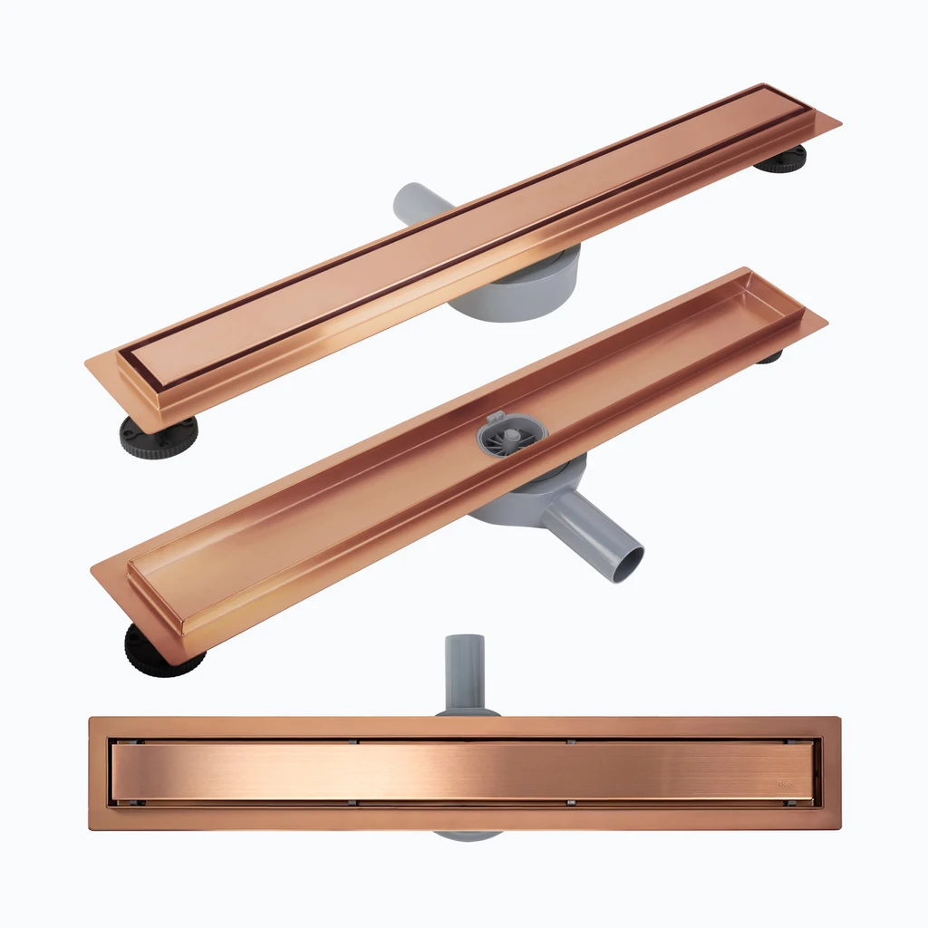 REA Neox pro Linear Drain Brushed Copper 100 (REA-G4804)