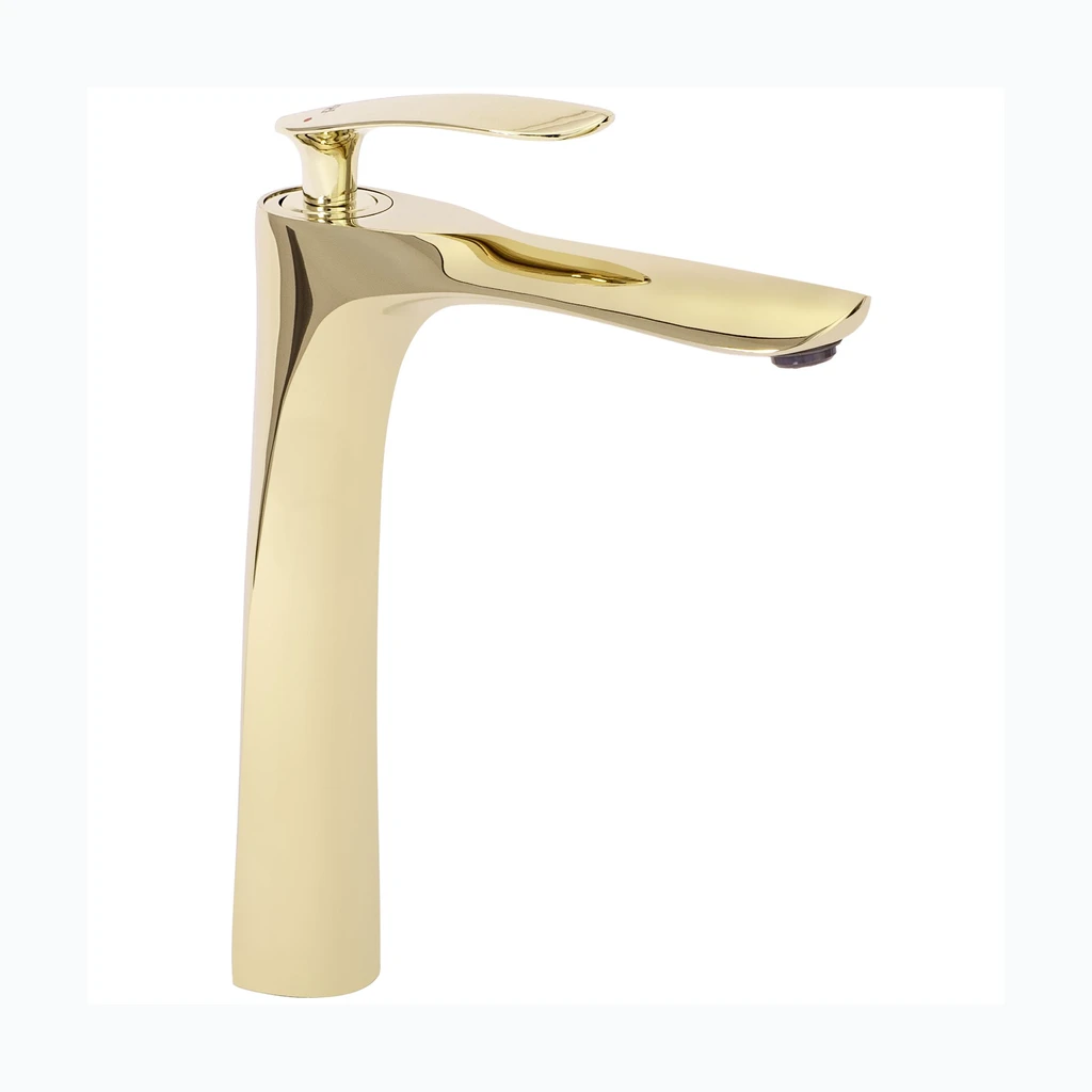 REA ORBIT раковина смеситель Gold High (REA-B2051)