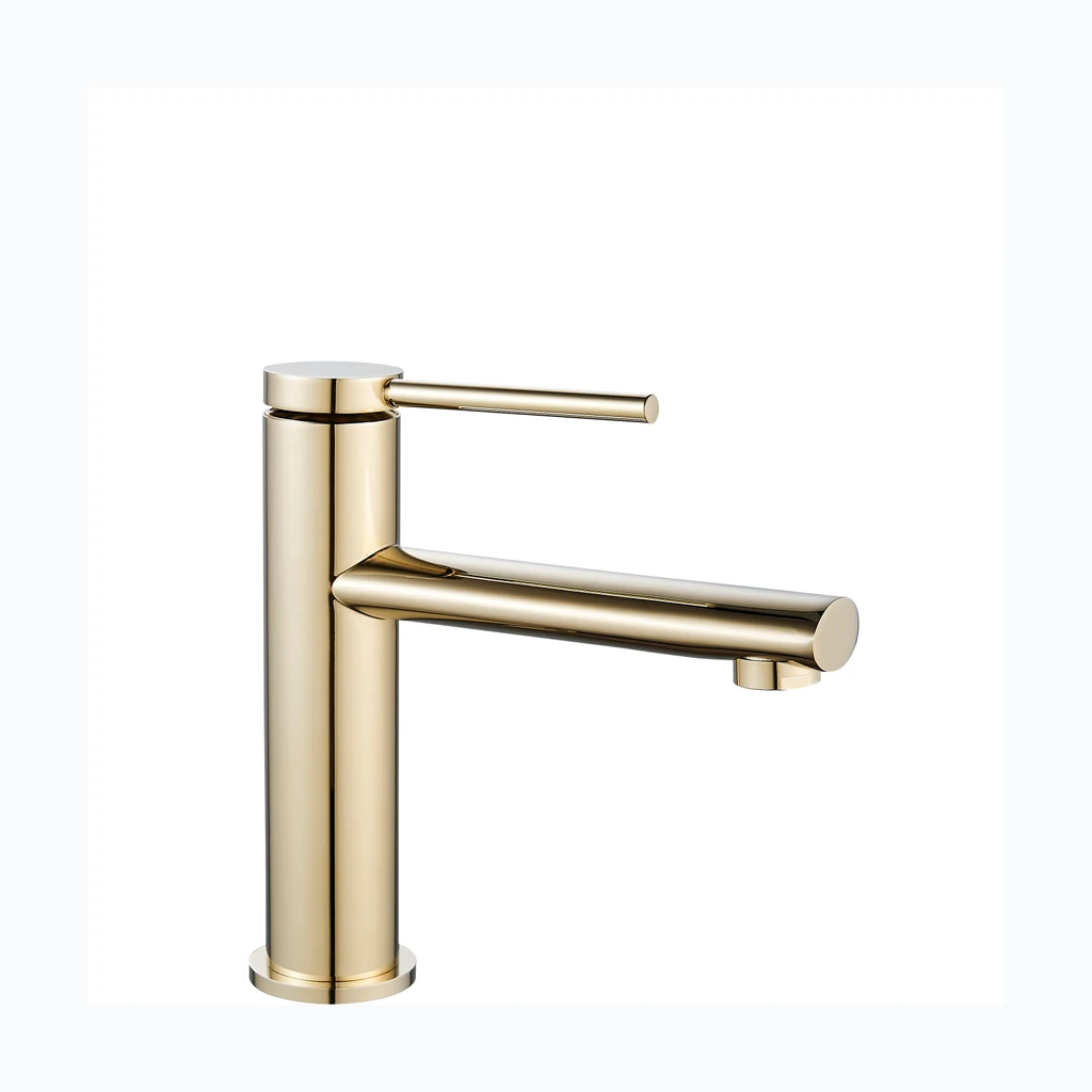REA OVAL Смеситель для раковины Gold Low (REA-B6515)