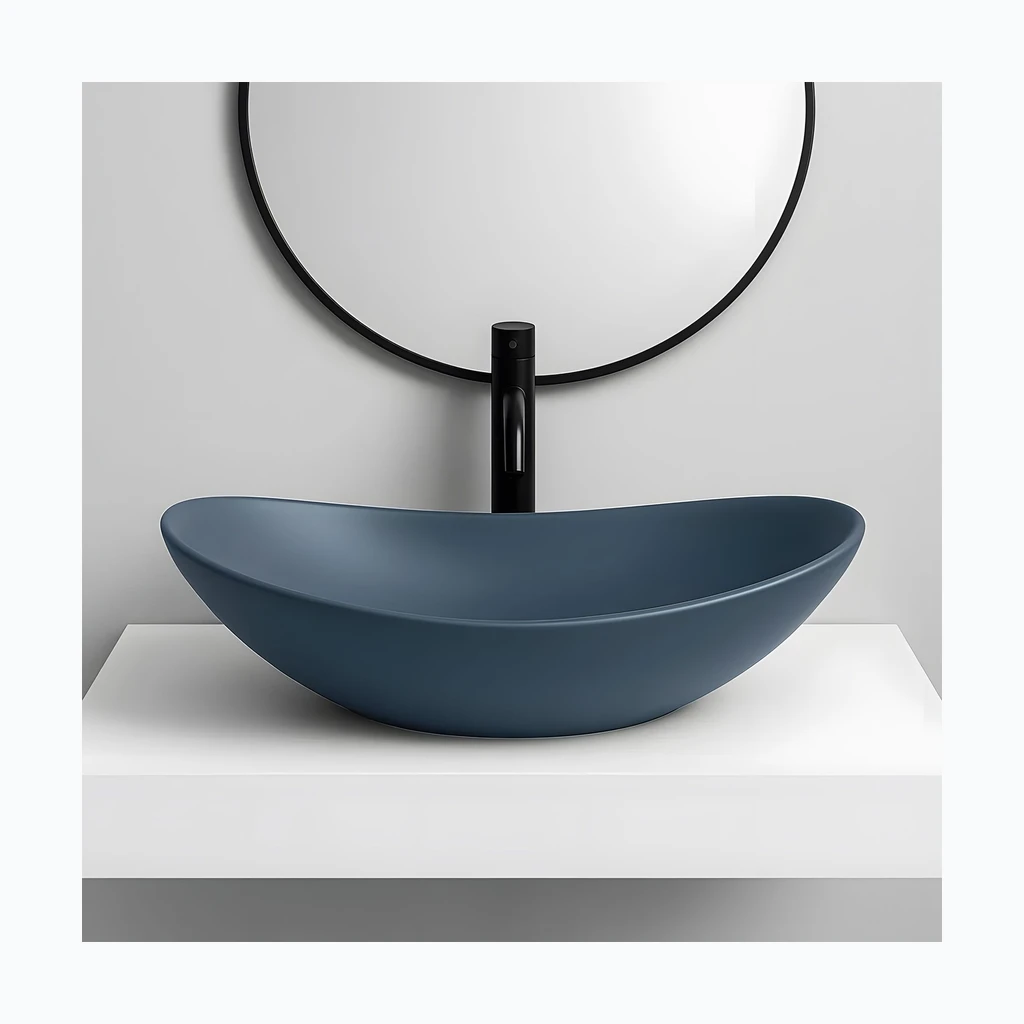 Rea Royal Blueberry Matt countertop valamu (REA-U6373)