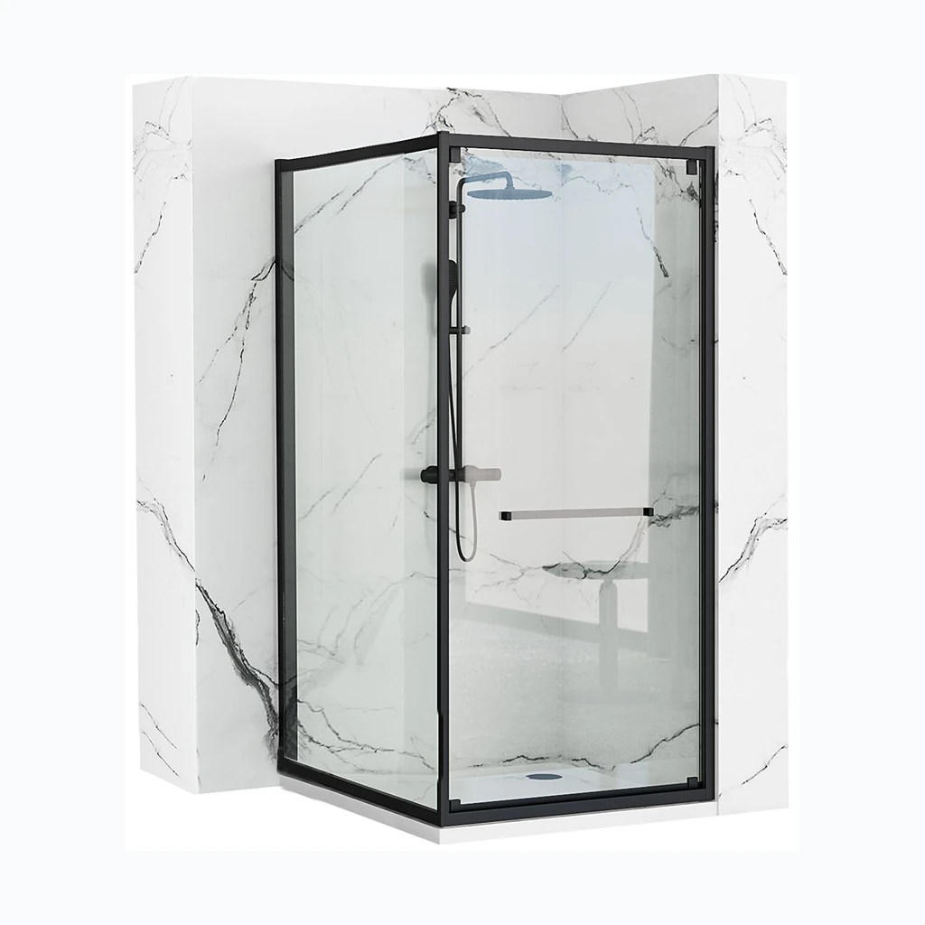 Rea Space In чёрный Душевая кабина 80x100 (REA-K8882)