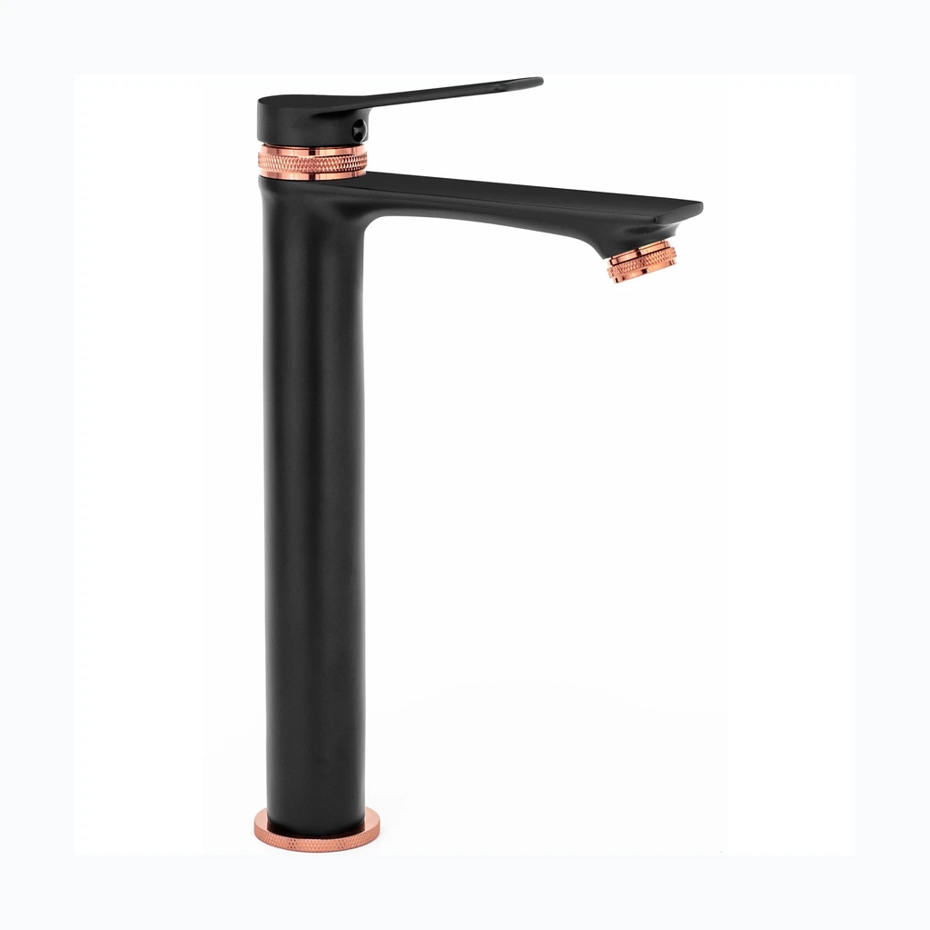 REA VIRAL PesemisСмеситель для ванны чёрный Rose Gold High (REA-B2026)