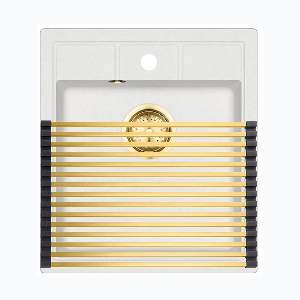 Roll-up dish drying rack Gold (KTS-2534)