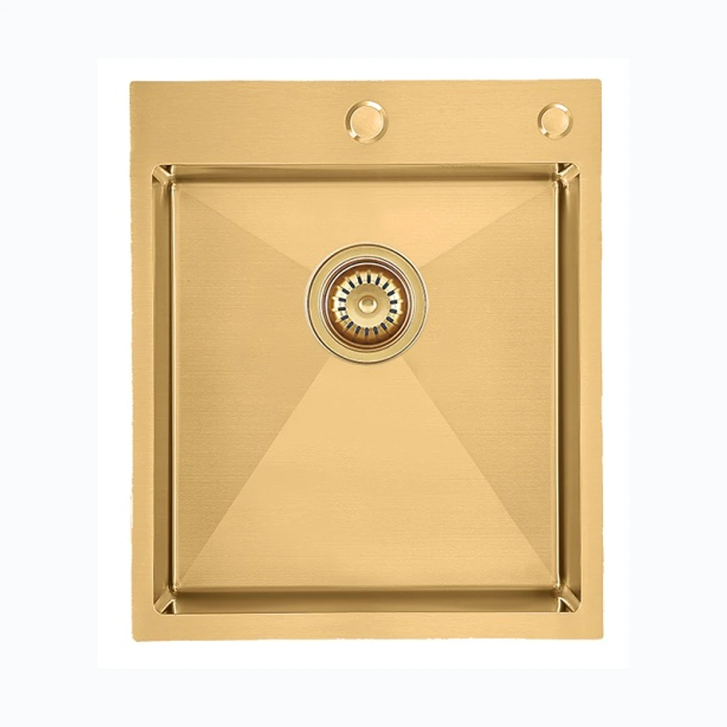 Roostevaba valamu CUBE 380x450, kuldne (Nordline) (11014)