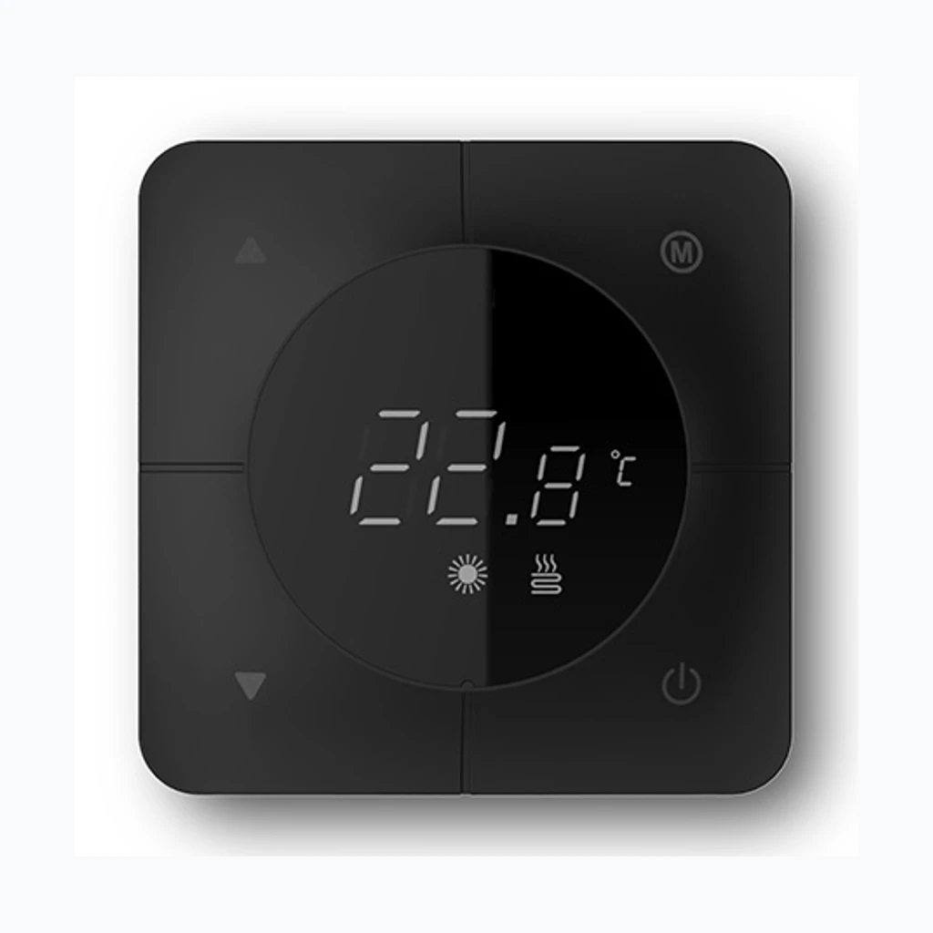 Ruumitermostaat LCD ekraaniga 24V, must (Nordline) (23496)
