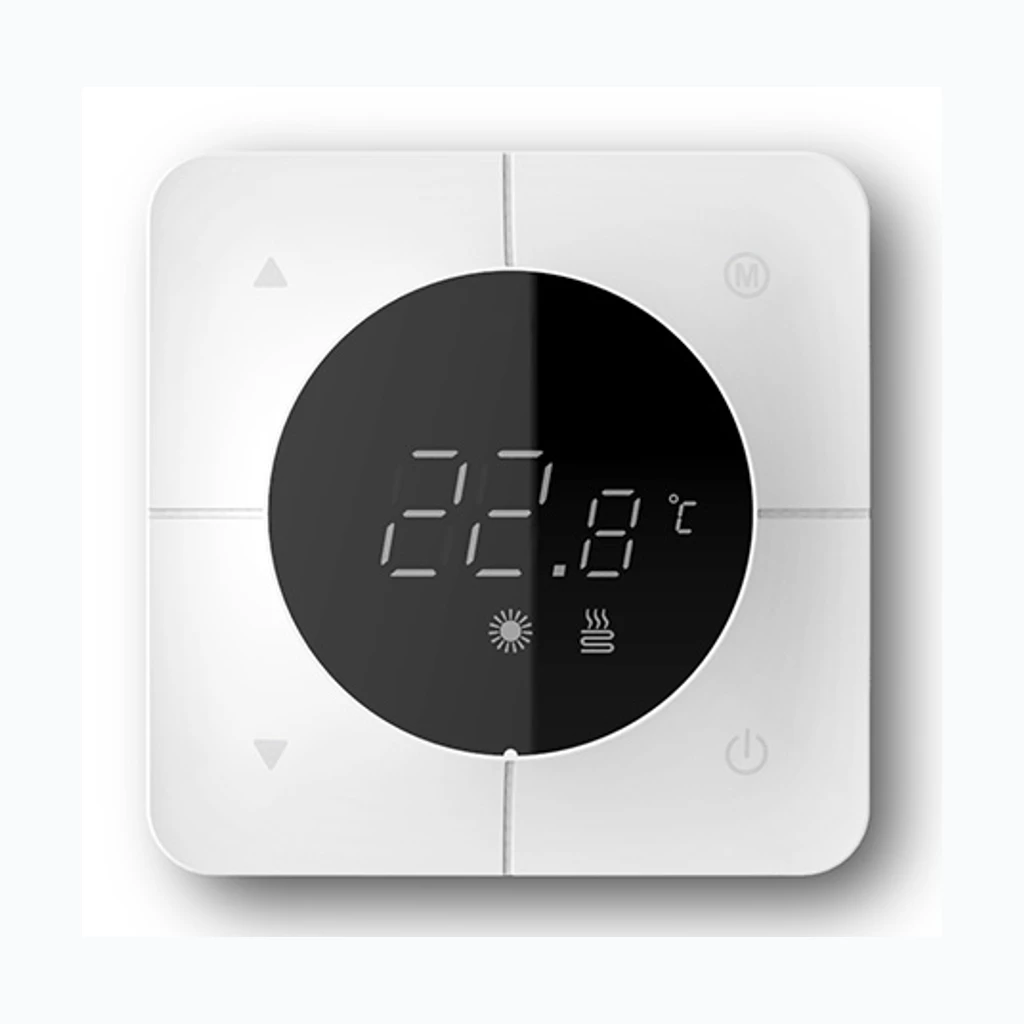 Ruumitermostaat LCD ekraaniga 24V, valge (Nordline) (23495)