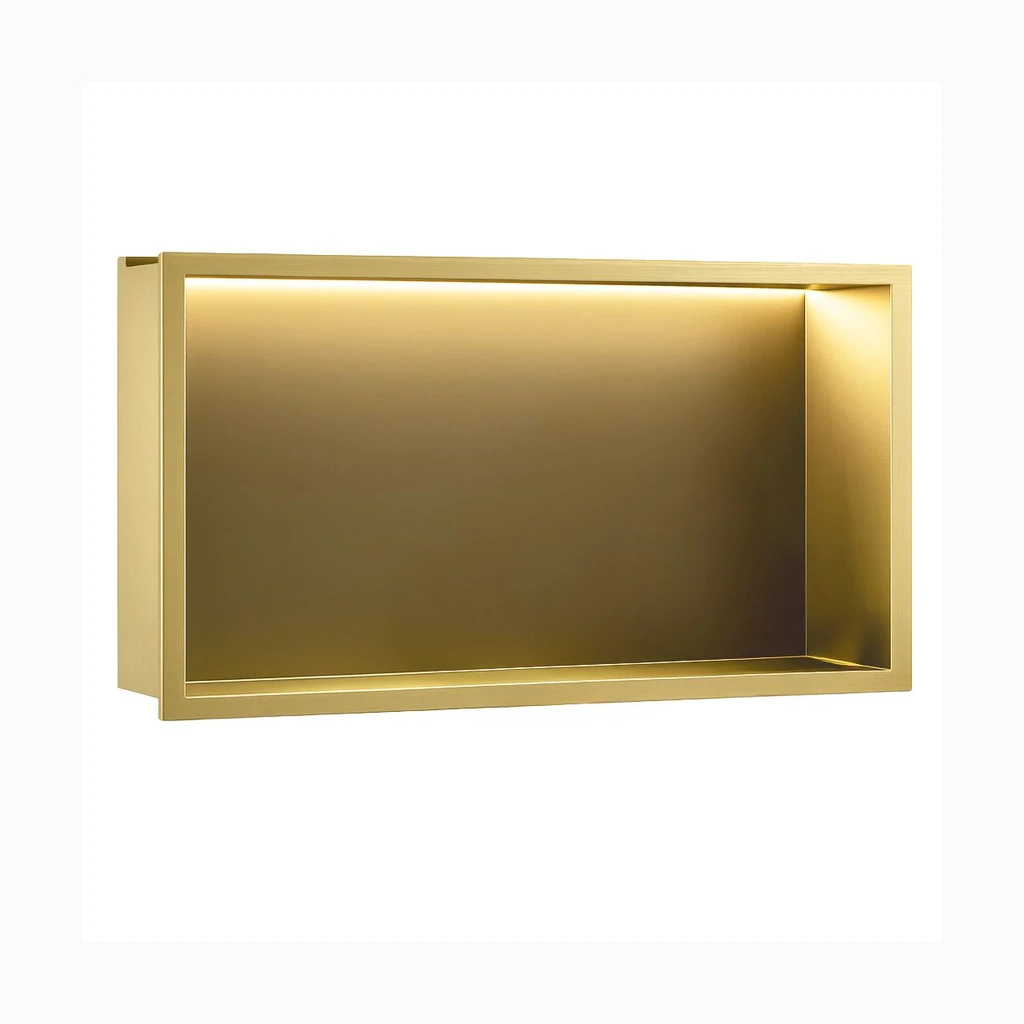 SISSEEHITATAV VANNITOA Полка LED 30x60 шлифованное золото (REA-08543)