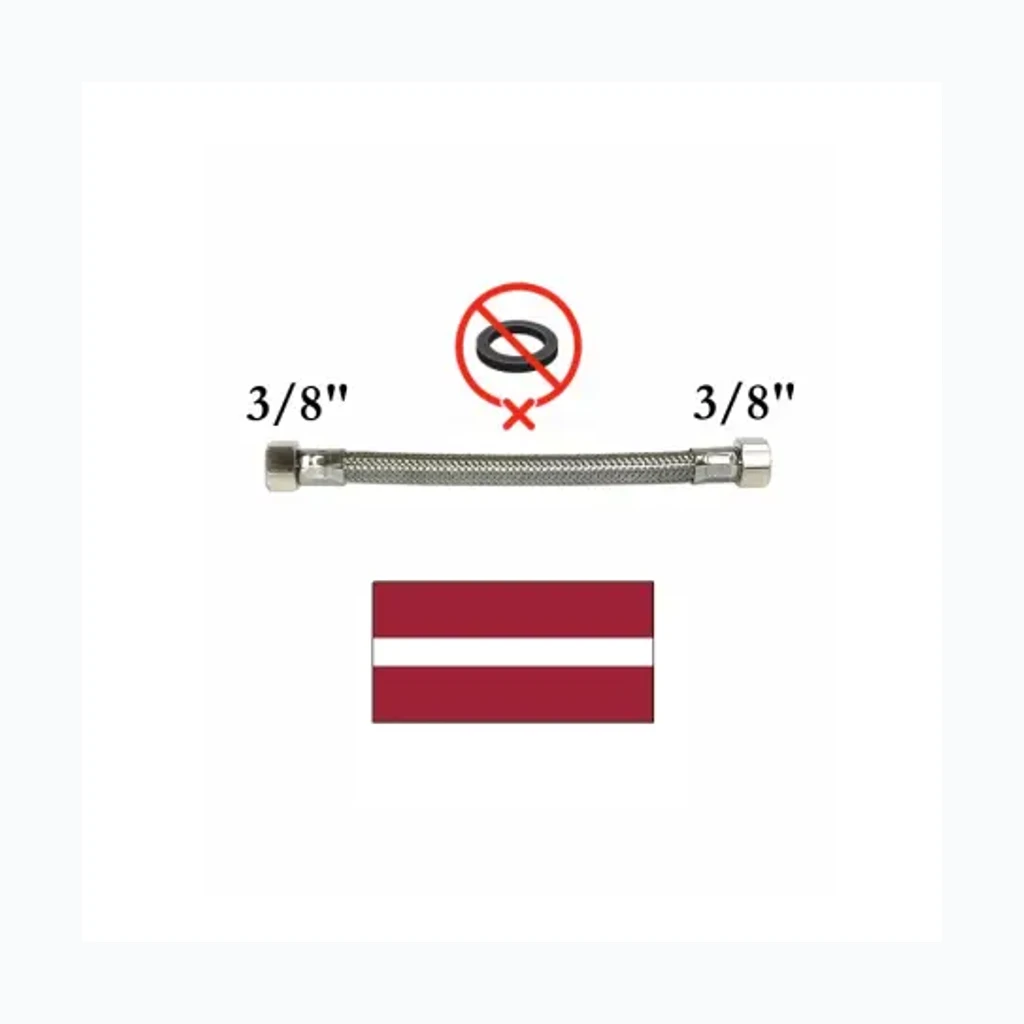 Гибкая подводка (нерж. сталь)708 3/8x3/8, FF 90 (1061225)