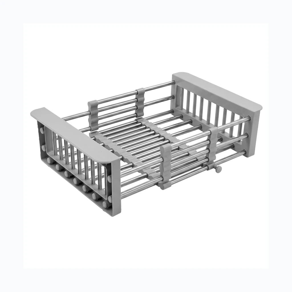 Teleskoopiline nõudekuivatusrest valamule REA P14487A Grey (HOM-09974)