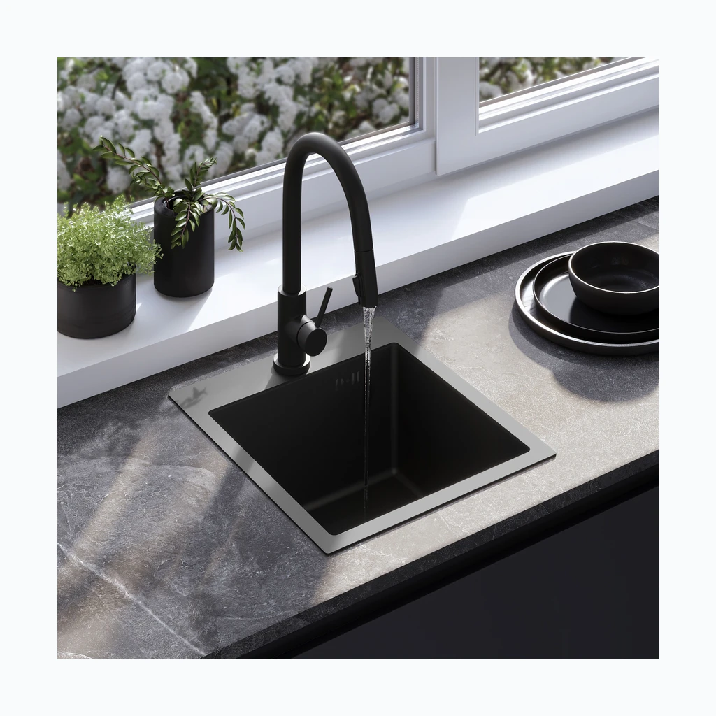 Terasest valamu Leo 40 Black