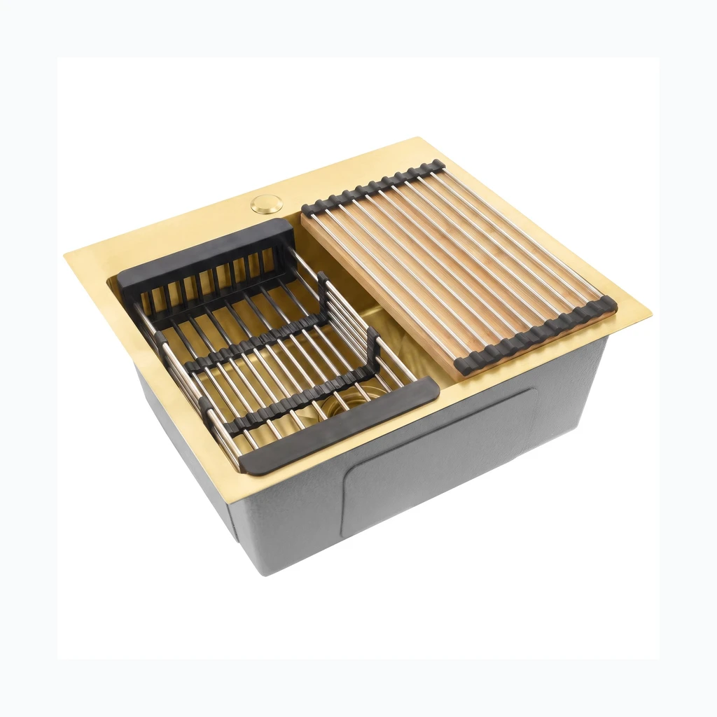 Terasest valamukomplekt 3 tk REA Leo 50 Brush Gold (KPL-06047)