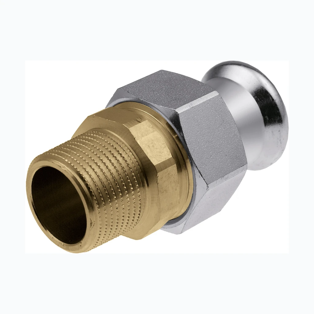 KAN-therm пресс стальной конусный сгон с наружной резьбой 22x¾” (0483115)