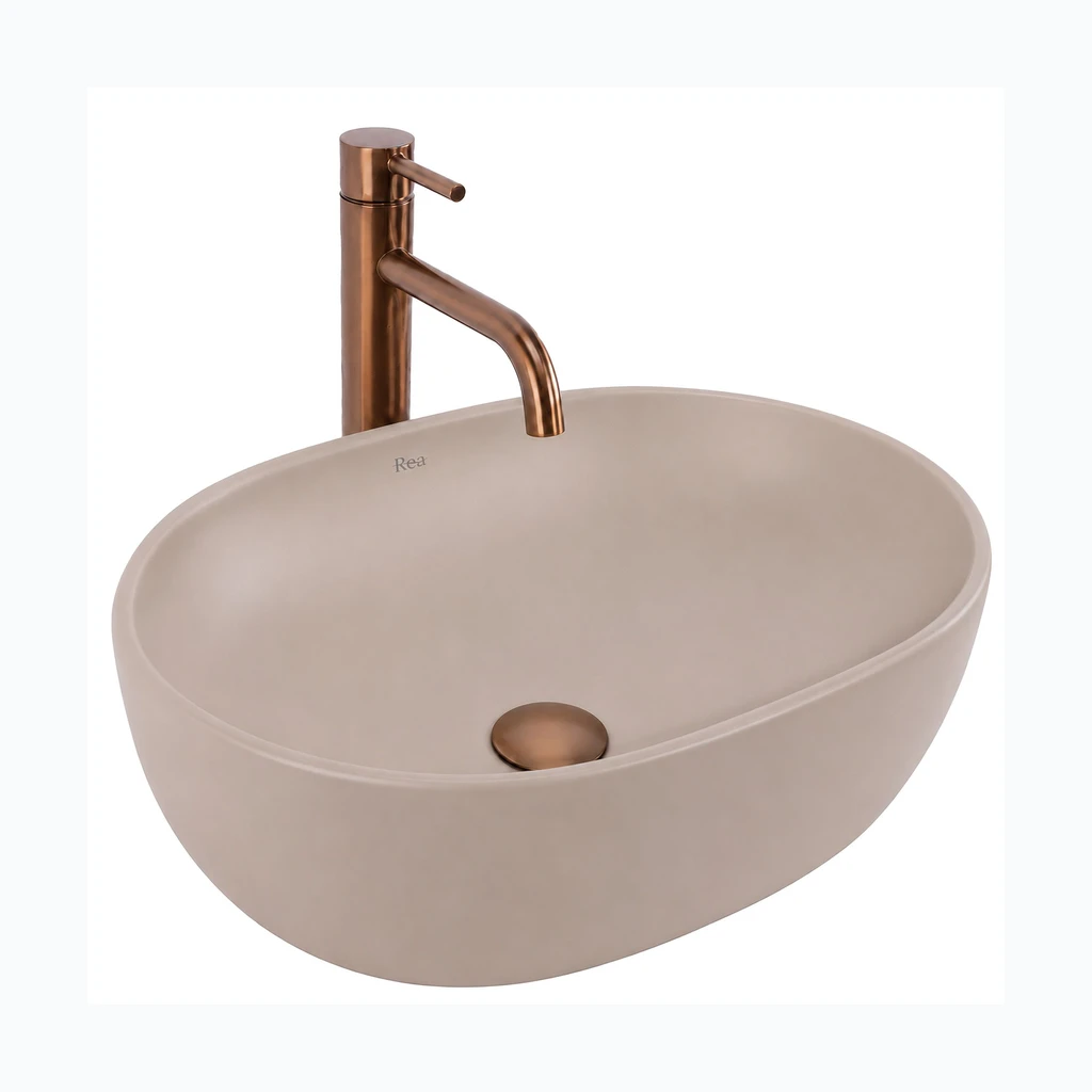 Tööpinnapealne Valamu Rea Focus Taupe (REA-U3228)
