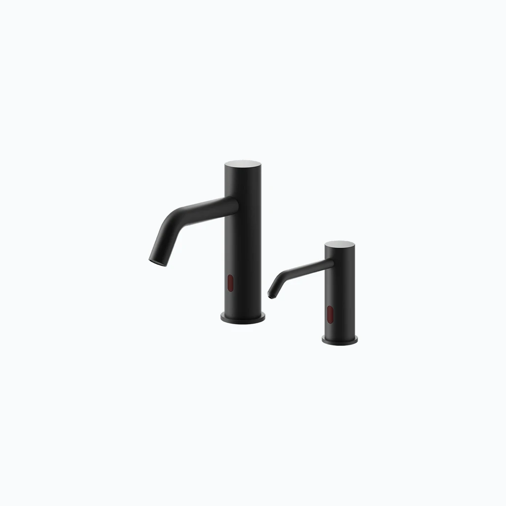 Eumar Amber touchless faucet and soap/disinfectant dispenser set (matt muste) (299-3205-52)