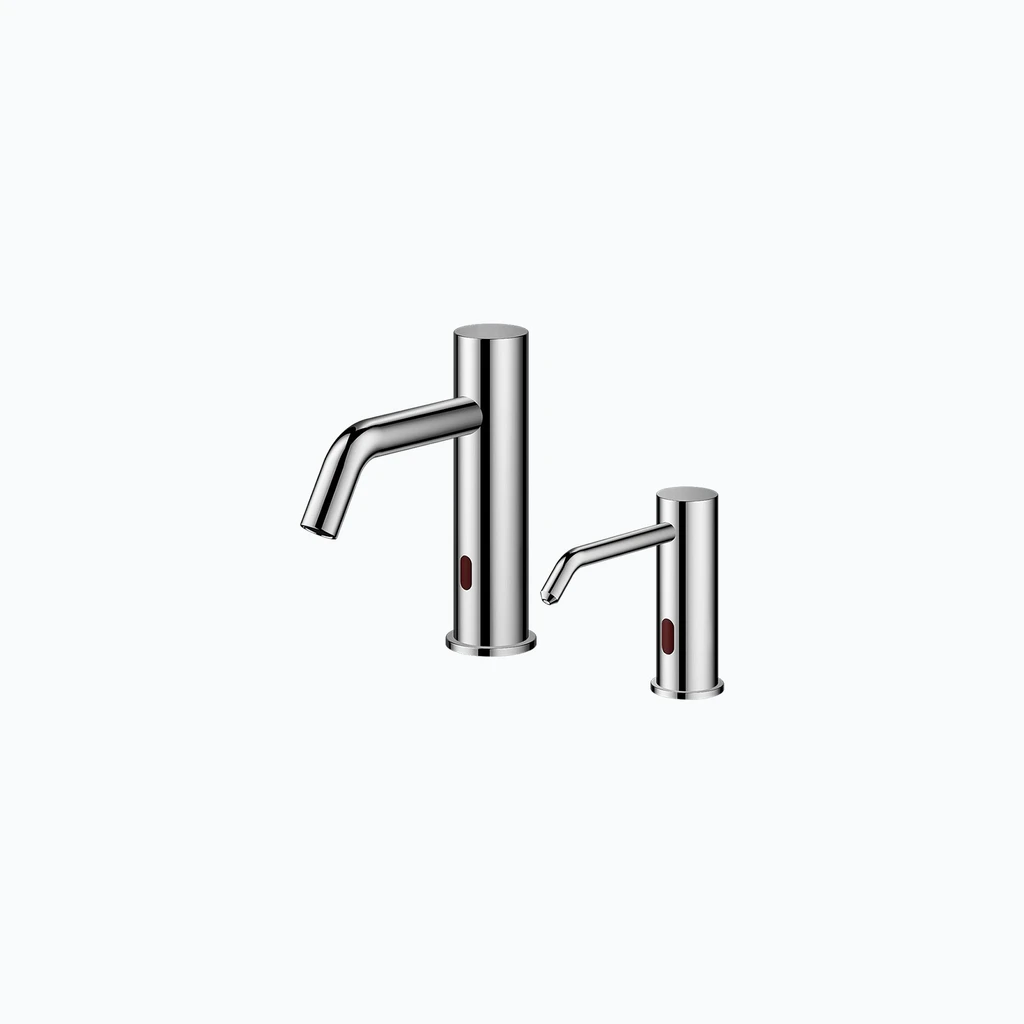 Eumar Amber touchless faucet and soap/disinfectant dispenser set (kroom) (299-3205-51)