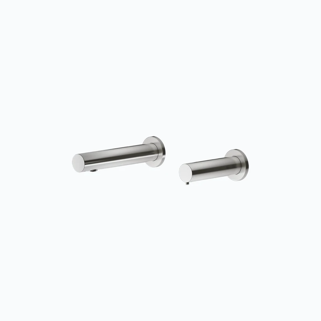 Eumar Delta B touchless faucet and soap/disinfectant dispenser set (brushed nickel) (299-3202-53)