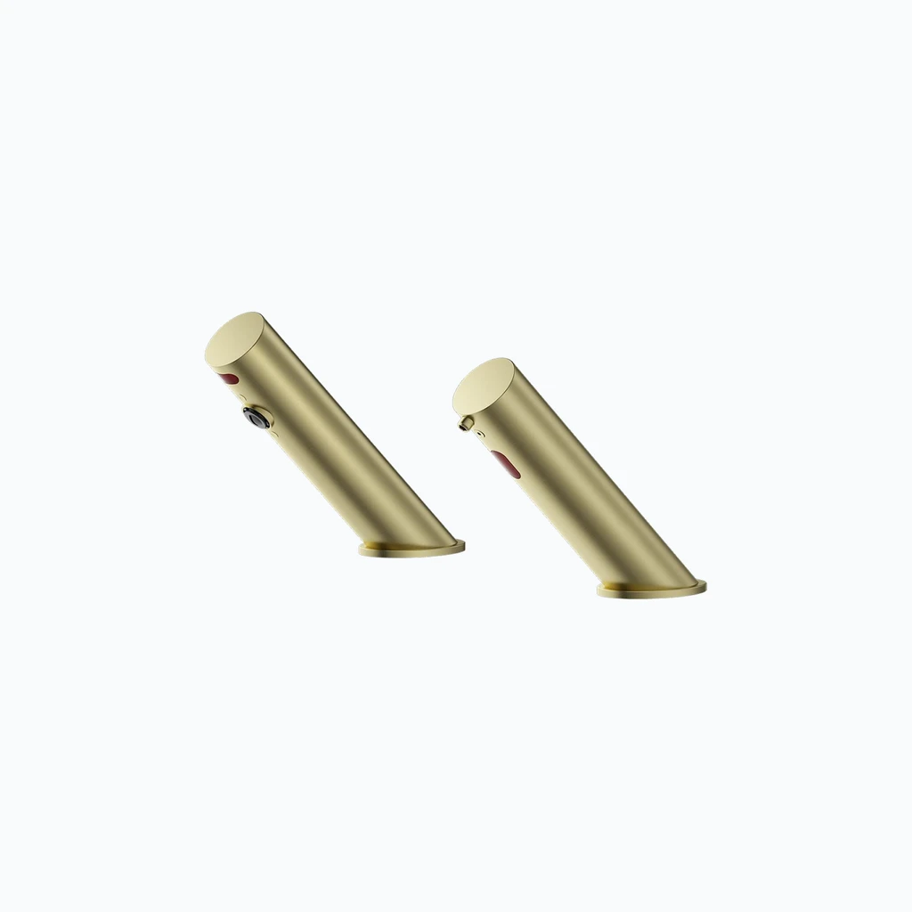 Eumar Delta C touchless faucet and soap/disinfectant dispenser set (harjatud kuld) (299-3201-54)