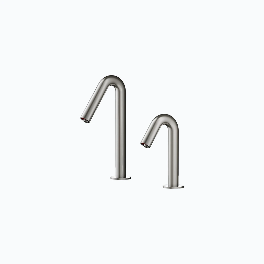 Eumar Sigma touchless faucet and soap/disinfectant dispenser set (brushed nickel) (299-3204-53)