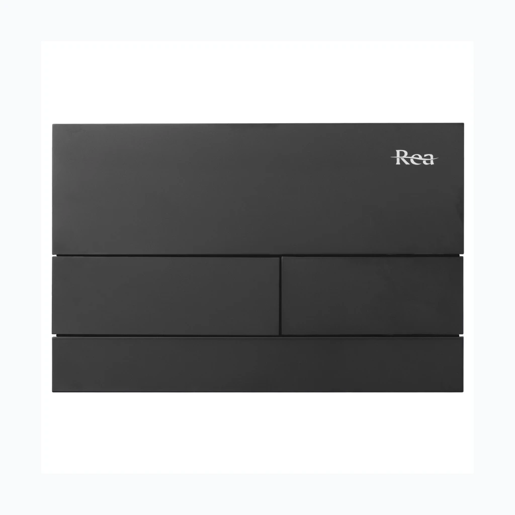 Vajutusnupp WC-eelse seinakomplekti jaoks K011A-Q ja Slim024N Rea T Black Matt (REA-E0056)
