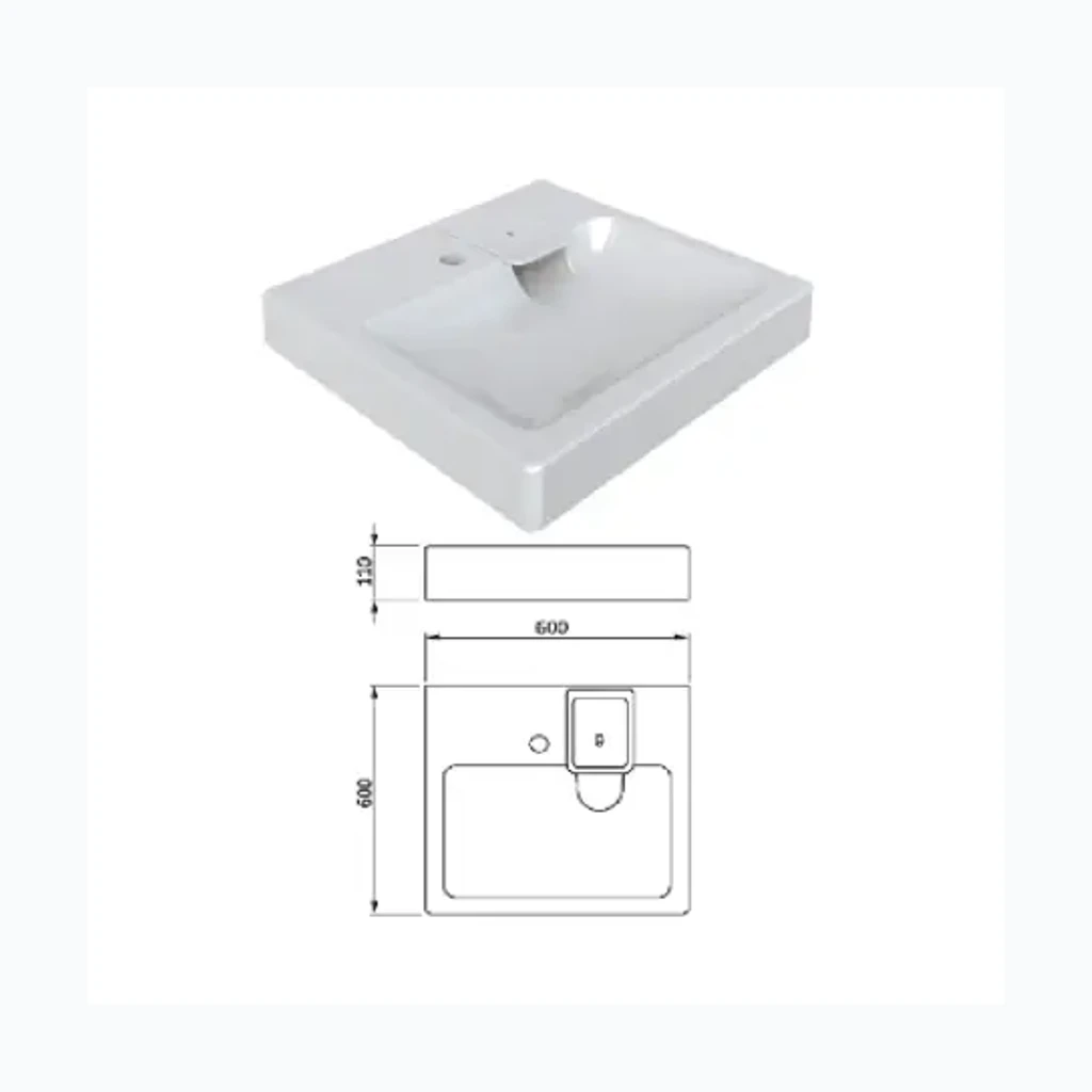 Valamu üle pesumasina WBX 101 60x60, COMPACTINO (8275042)