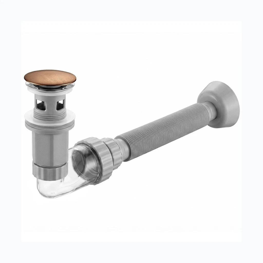 Valamukraanikaussifoon klikk-klakk klapiga REA Flow Brush Copper (REA-A9497)