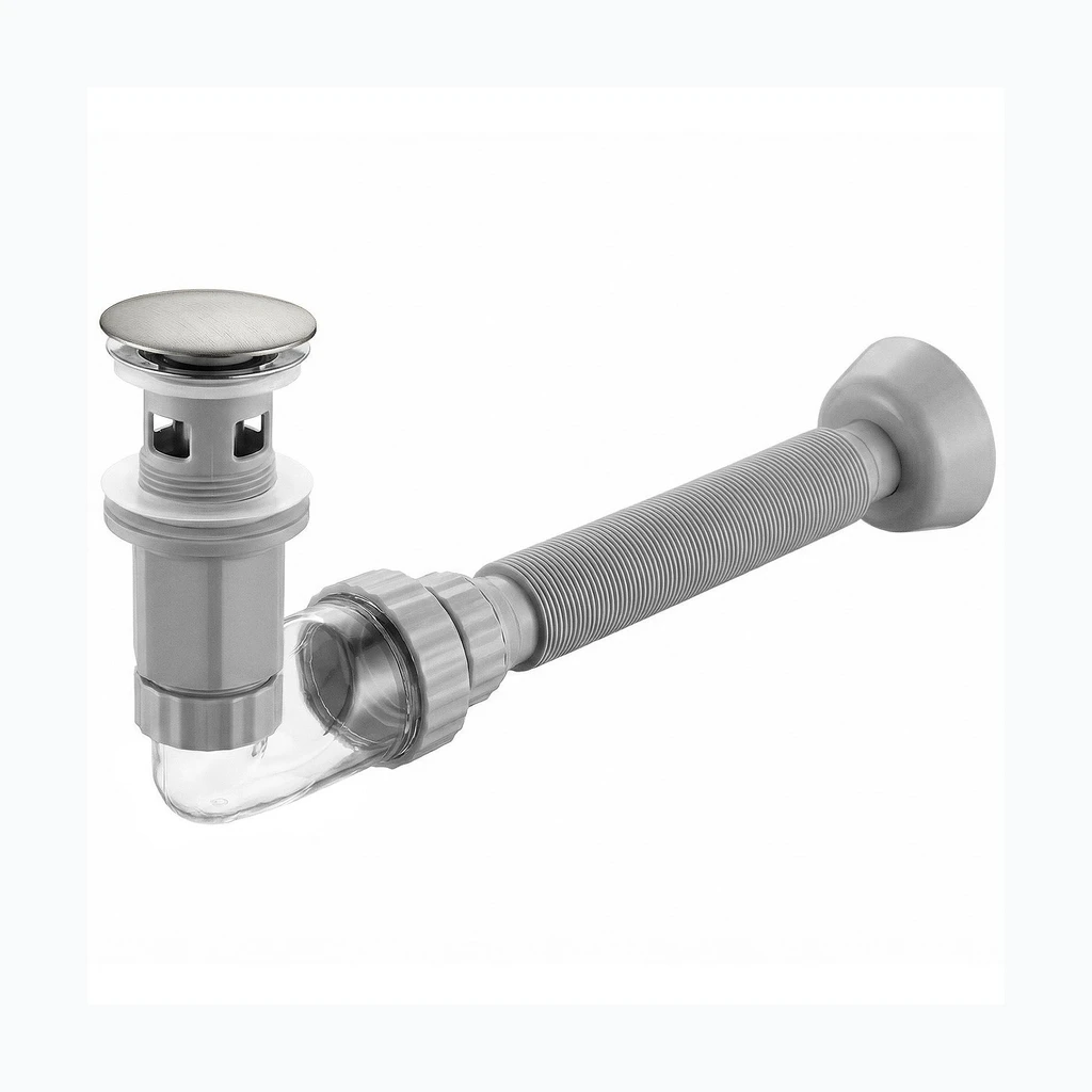Valamukraanikaussifoon klikk-klakk klapiga REA Flow Brush Nickel (REA-A9495)