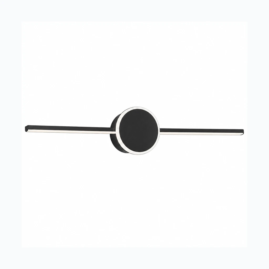 VANNITOA SEINALAMP LED ÜMMARGUNE MUST 40CM APP848-1W (OSW-07880)