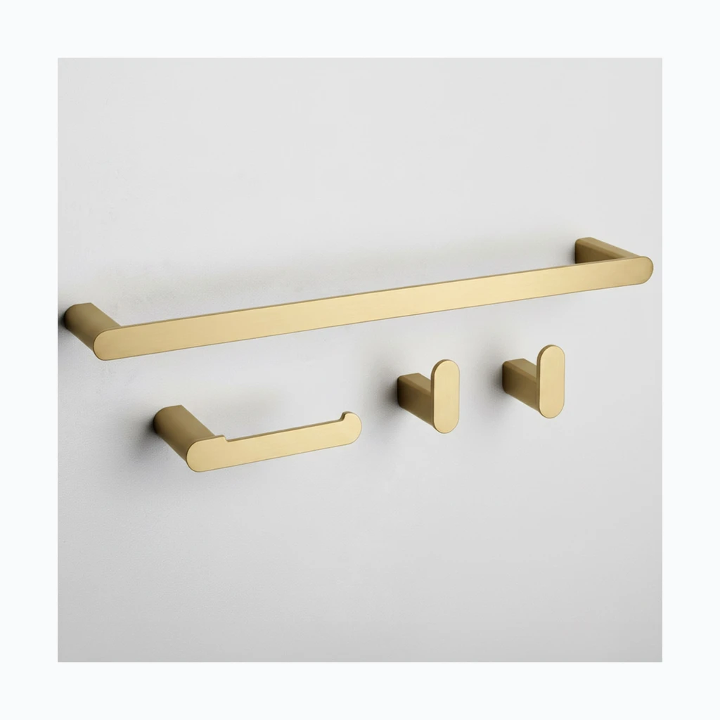 Vannitoa tarvikute komplekt Mati Brush Gold 4 osa (REA-05005)