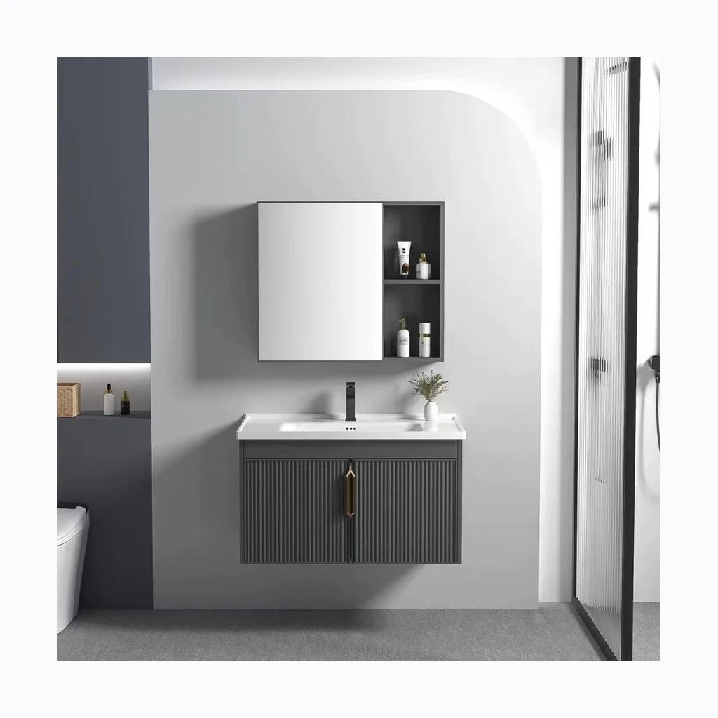 Vannitoamööblikomplekt koos valamuga Astor 60cm Grey (REA-M0004)