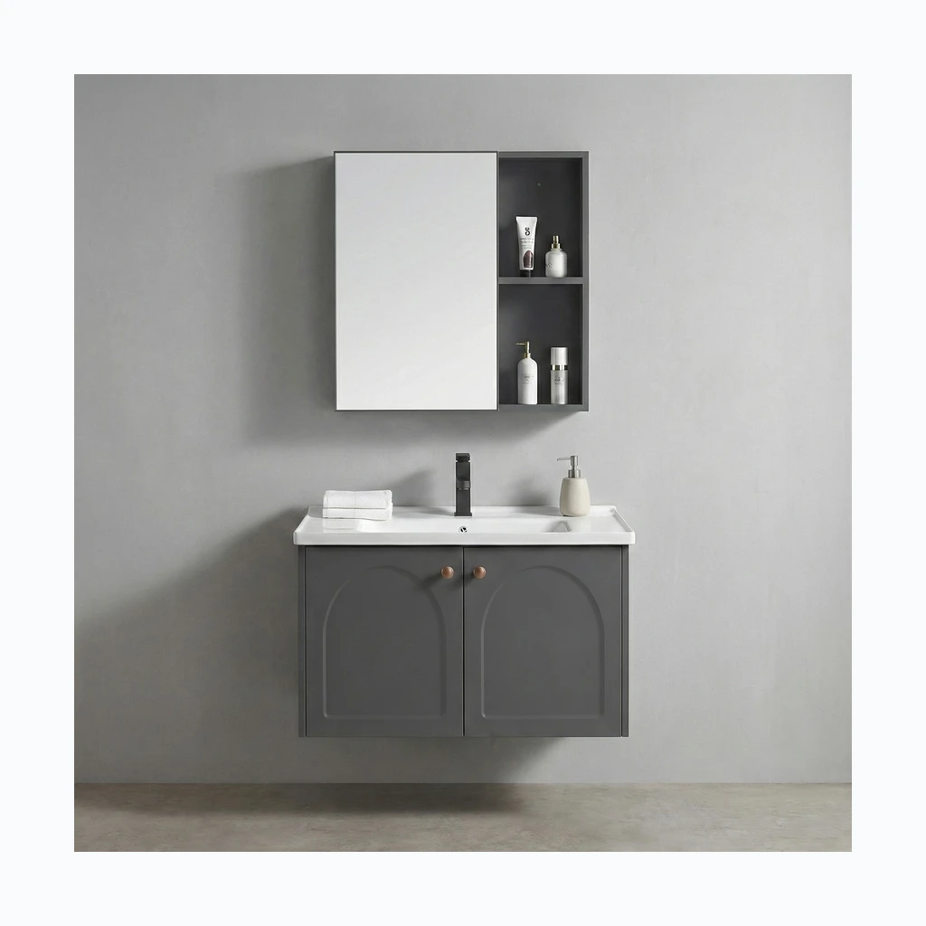 Vannitoamööblikomplekt koos valamuga Denver 60cm Grey (REA-M0010)