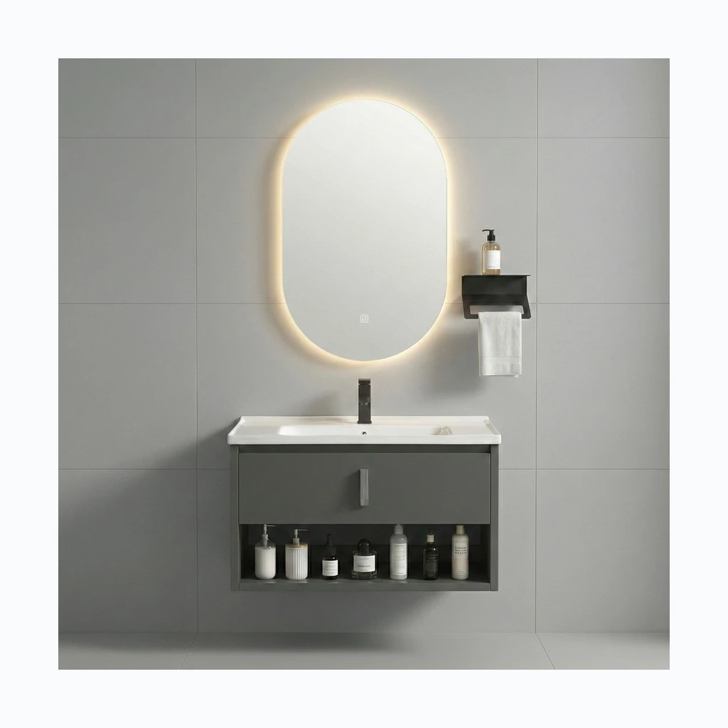 Vannitoamööblikomplekt koos valamuga Toledo 60cm Grey (REA-M0017)