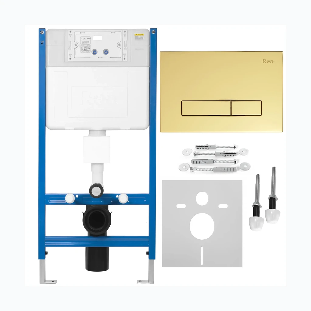 Varjatud WC riiul K011A-Q REA HD Gold (KPL-E9560)