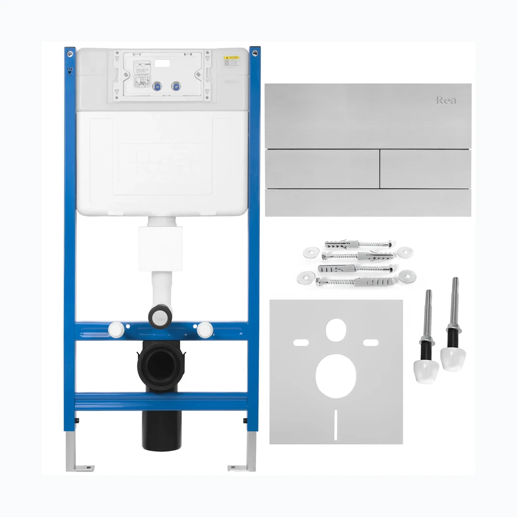 Varjatud WC riiul K011A-Q REA T Brush Steel (KPL-E0057)