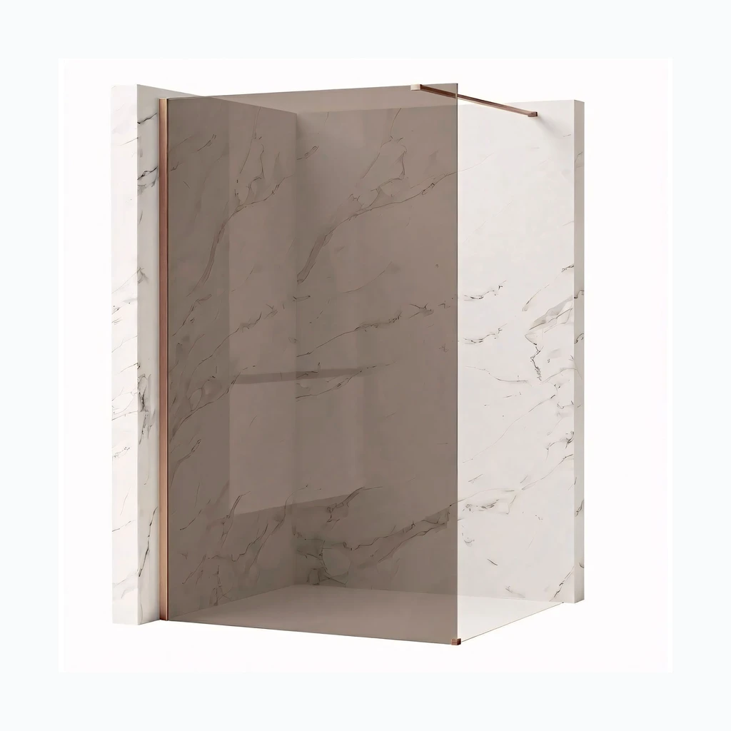 Walk-in dušisein Rea Flexi Brown / Brush Copper 130 (KPL-K99389)
