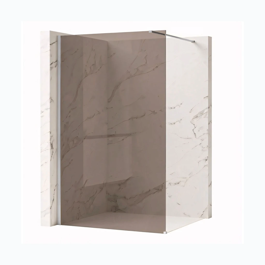 Walk-in dušisein Rea Flexi Brown / Chrome 100 (KPL-K99072)