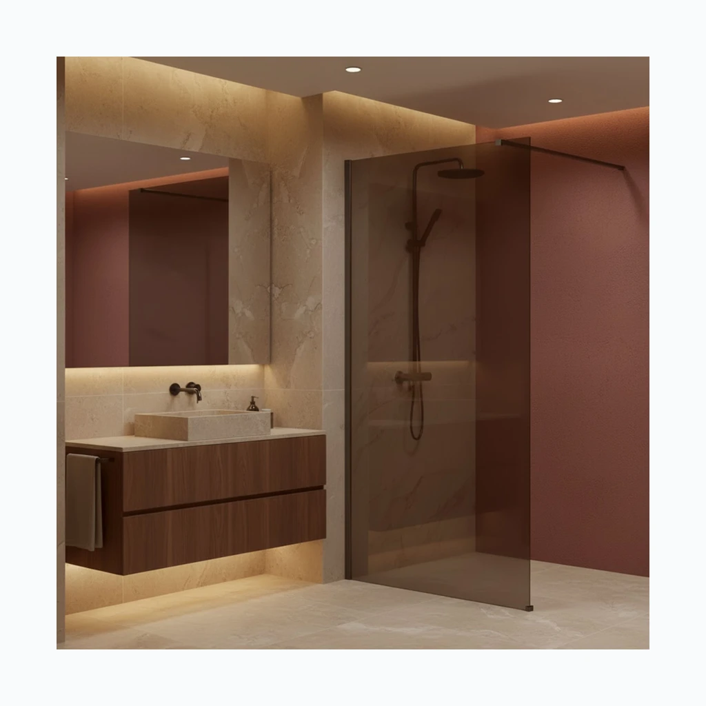 Душевая перегородка Walk-In Rea Flexi Brown / Titan 80 (KPL-K99475)