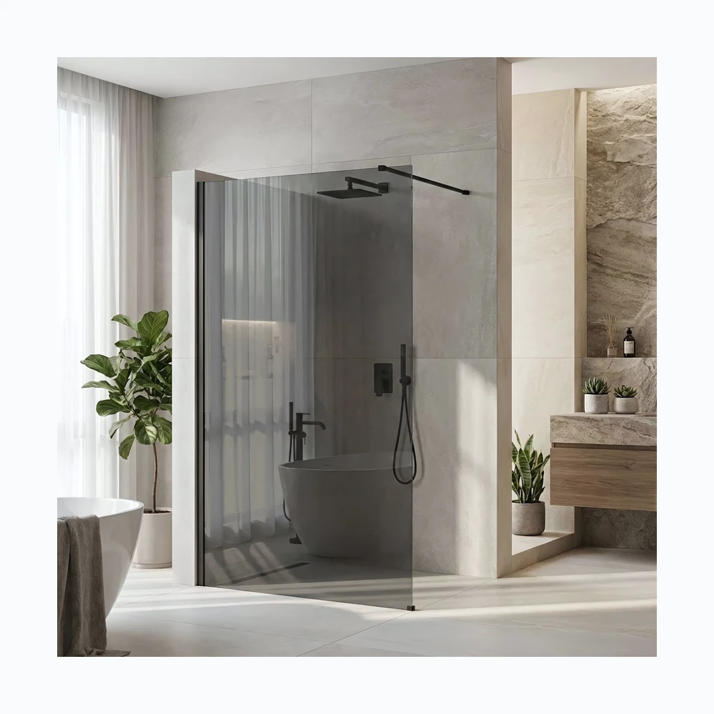 Душевая перегородка Walk-In Rea Flexi Grey / чёрный 120 (KPL-K99182)