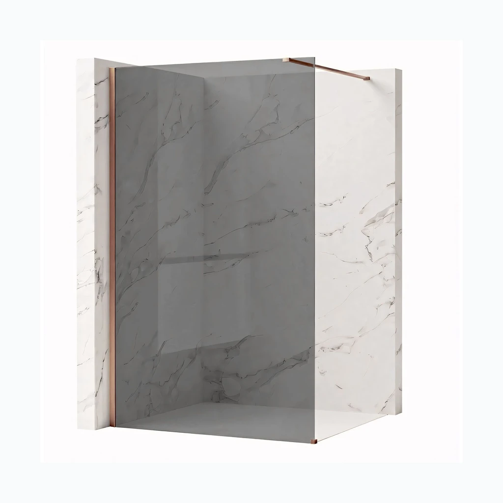 Walk-in dušisein Rea Flexi Grey / Brush Copper 120 (KPL-K99382)