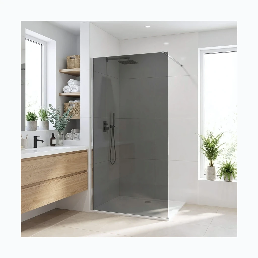 Walk-in dušisein Rea Flexi Grey / Chrome 100 (KPL-K99084)