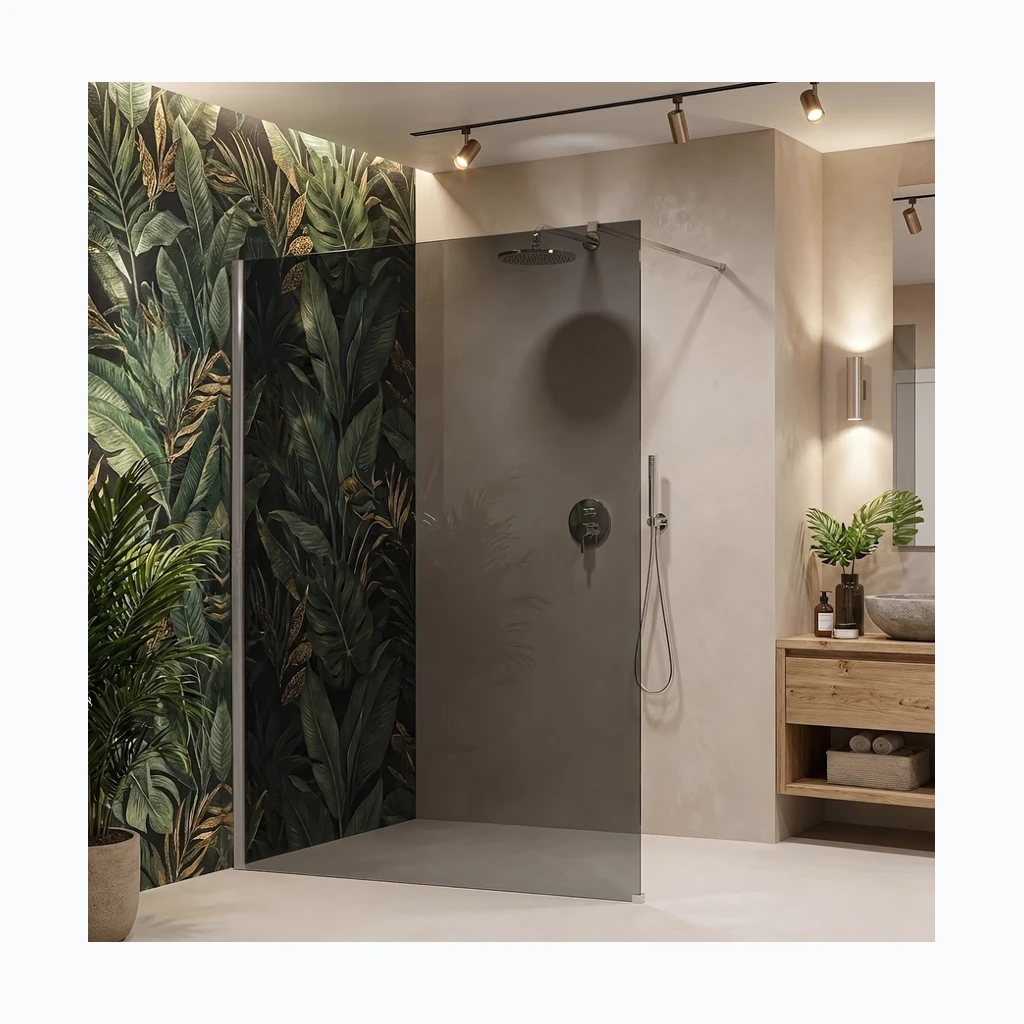 Walk-in dušisein Rea Flexi Grey / Chrome 130 (KPL-K99081)