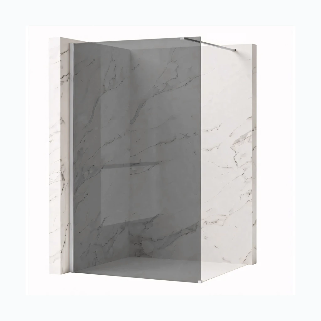 Walk-in dušisein Rea Flexi Grey / Chrome 80 (KPL-K99086)