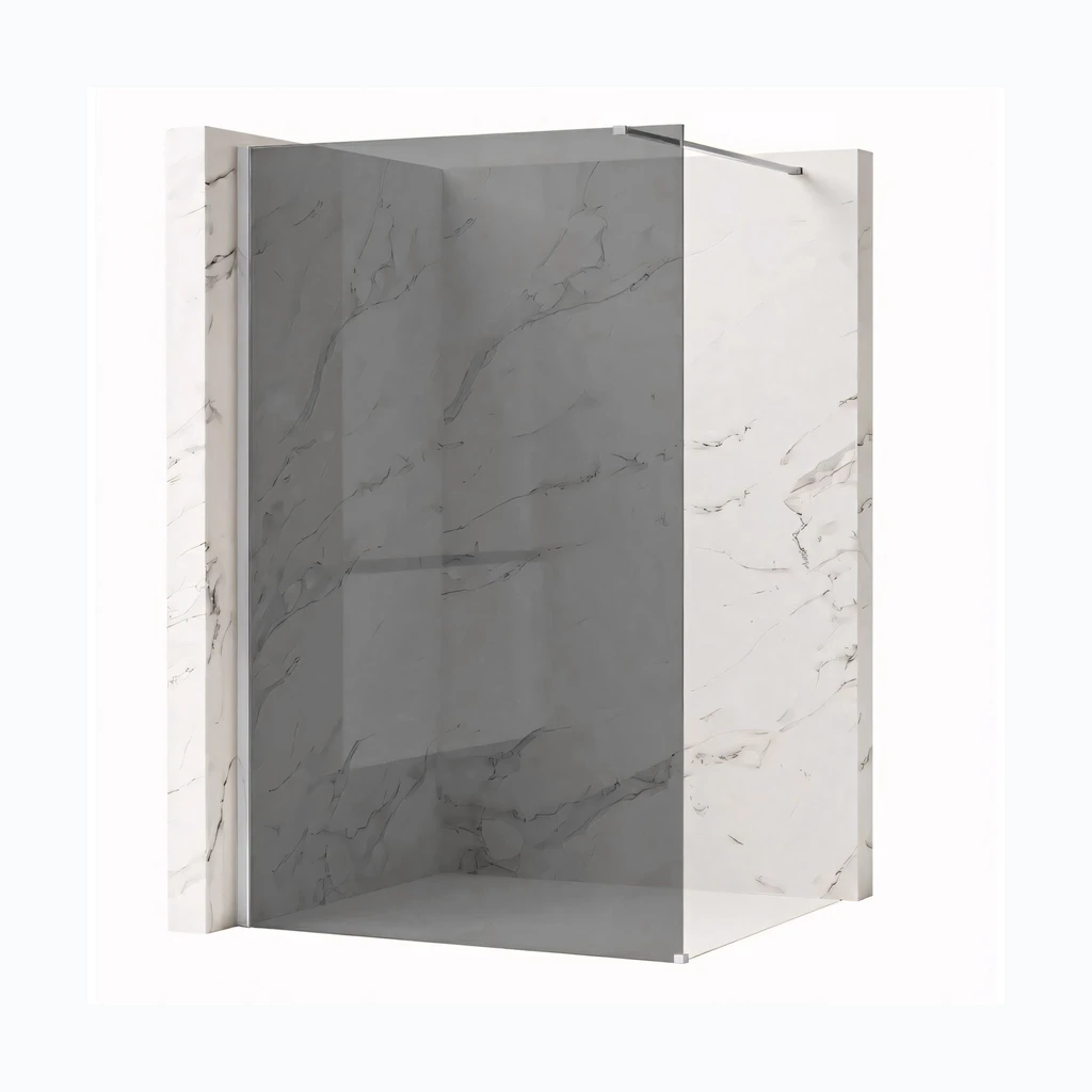 Walk-in dušisein Rea Flexi Grey / Chrome 90 (KPL-K99085)