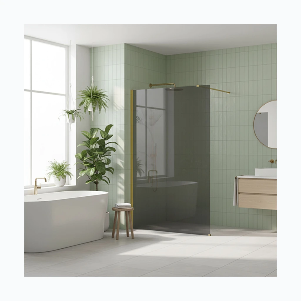Walk-in dušisein Rea Flexi Grey / Gold 100 (KPL-K99784)