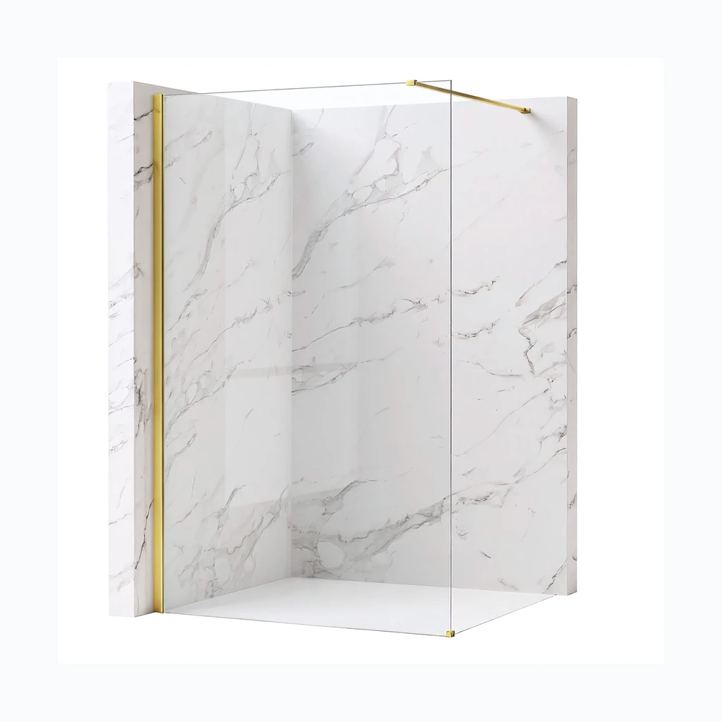 Walk-in dušisein Rea Flexi Transparent / Gold 90 (KPL-K99566)