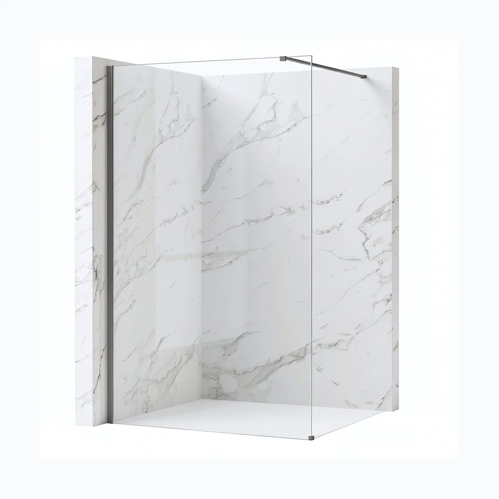 Walk-in dušisein Rea Flexi Transparent / Titan 130 (KPL-K99478)